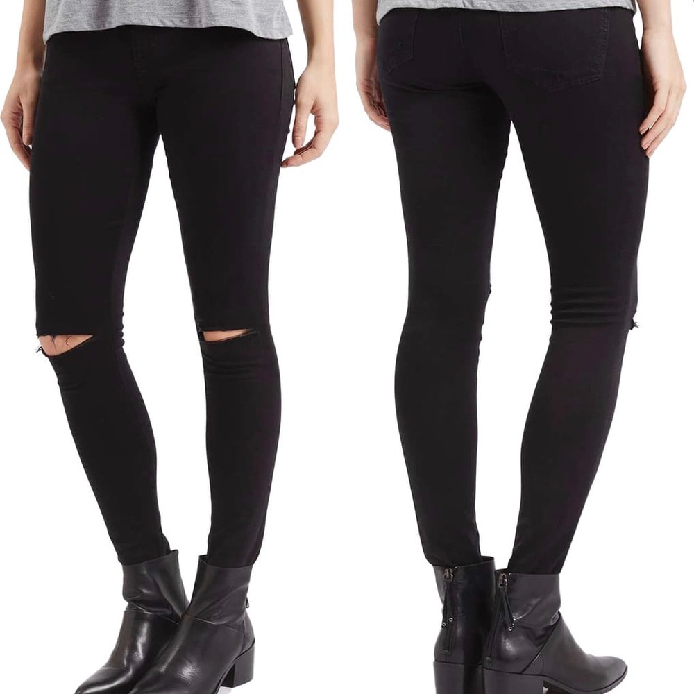 Topshop Jamie ripped jeans
